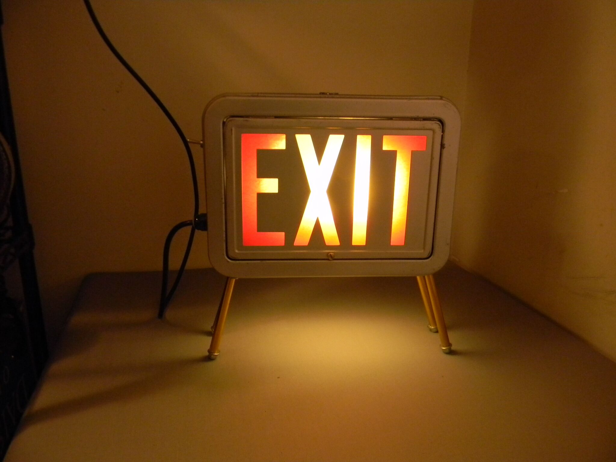 Cool Retro Exit Sign