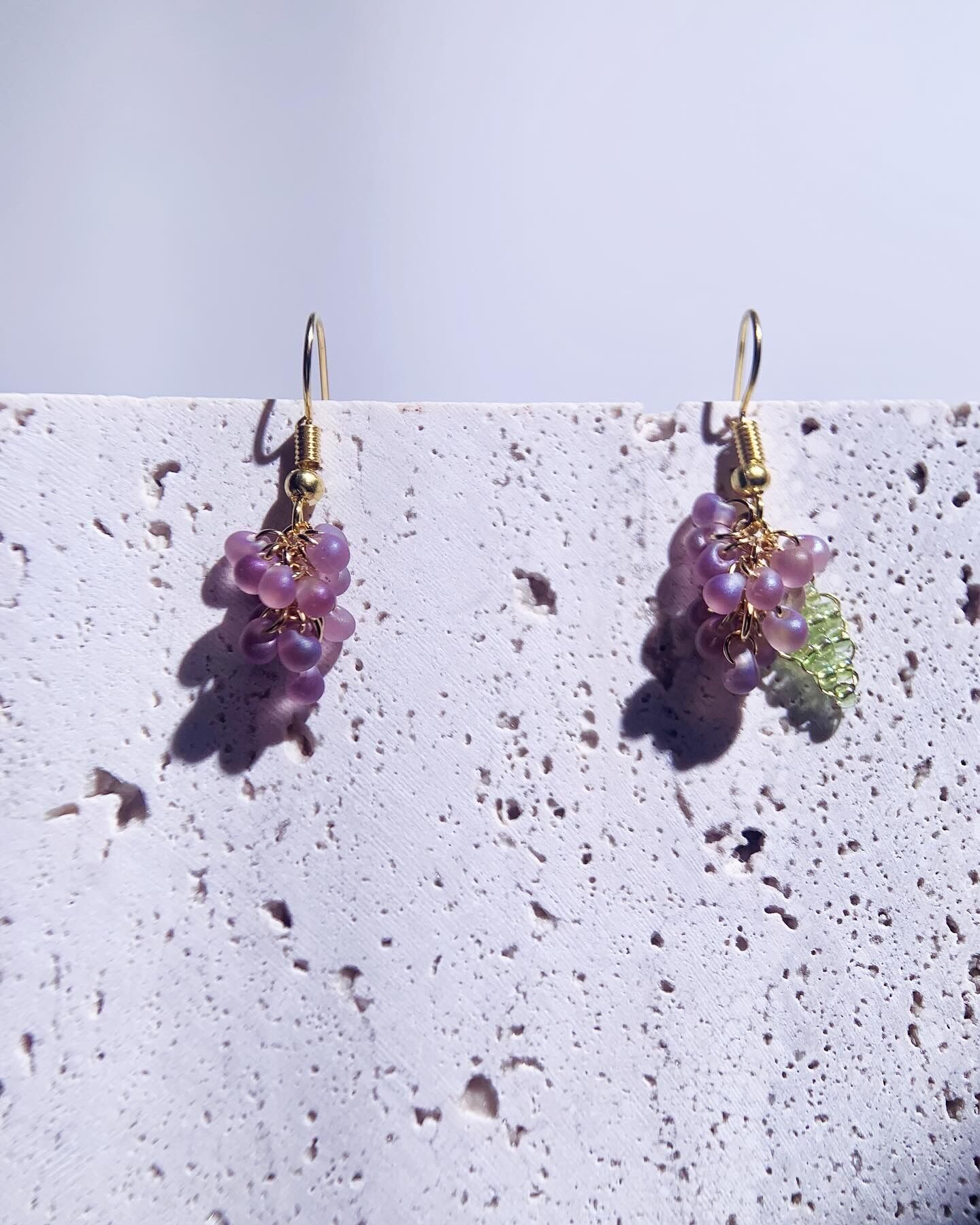 Handmade Grapes Earrings